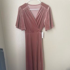 Pink Velvet formal dress